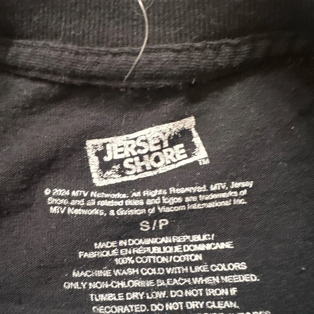 Jersey Shore Black Tee with White Logo - Picture 2 of 2